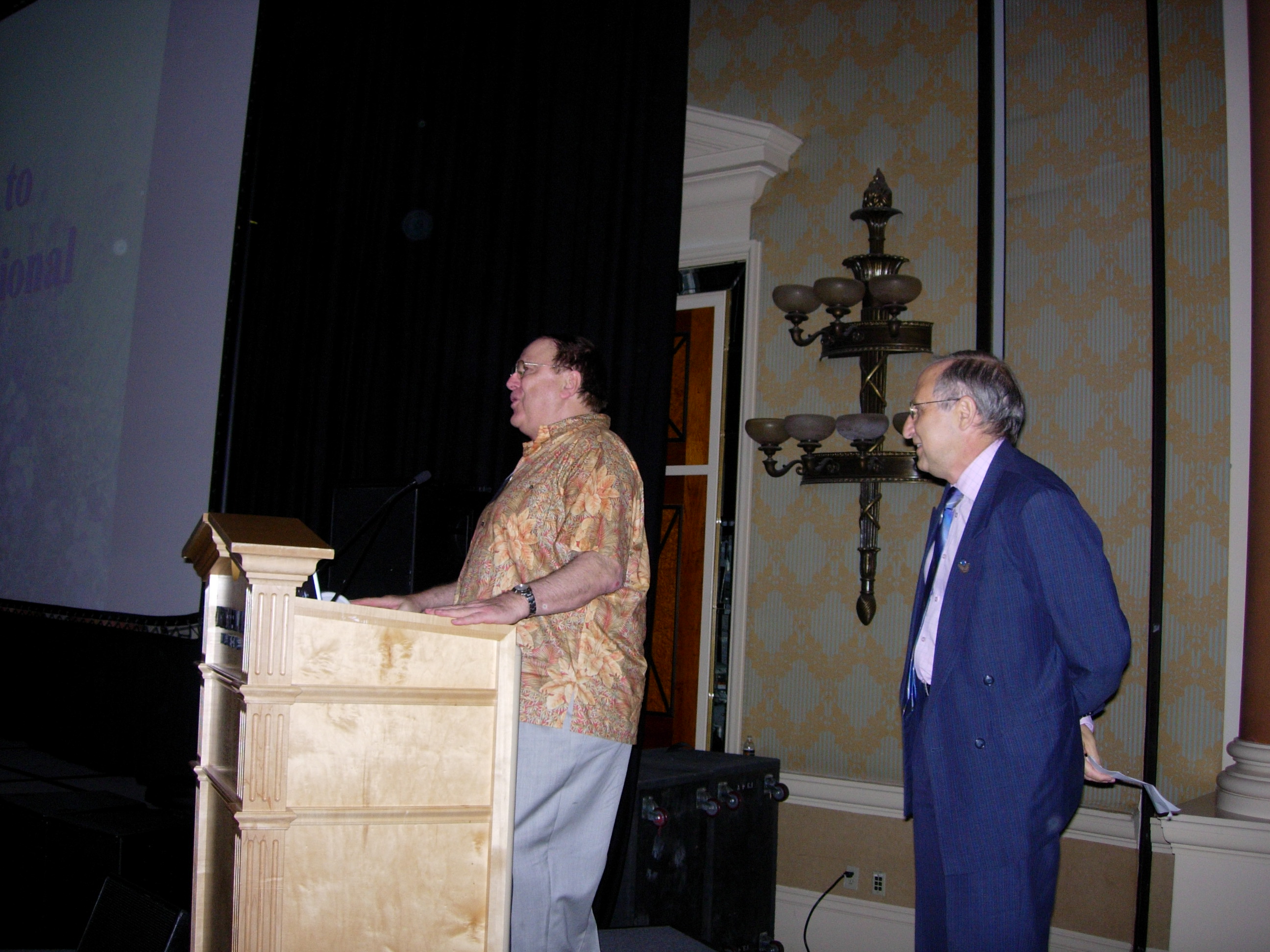 Conference Chair Gavriel Salvendy and Ben Shneiderman