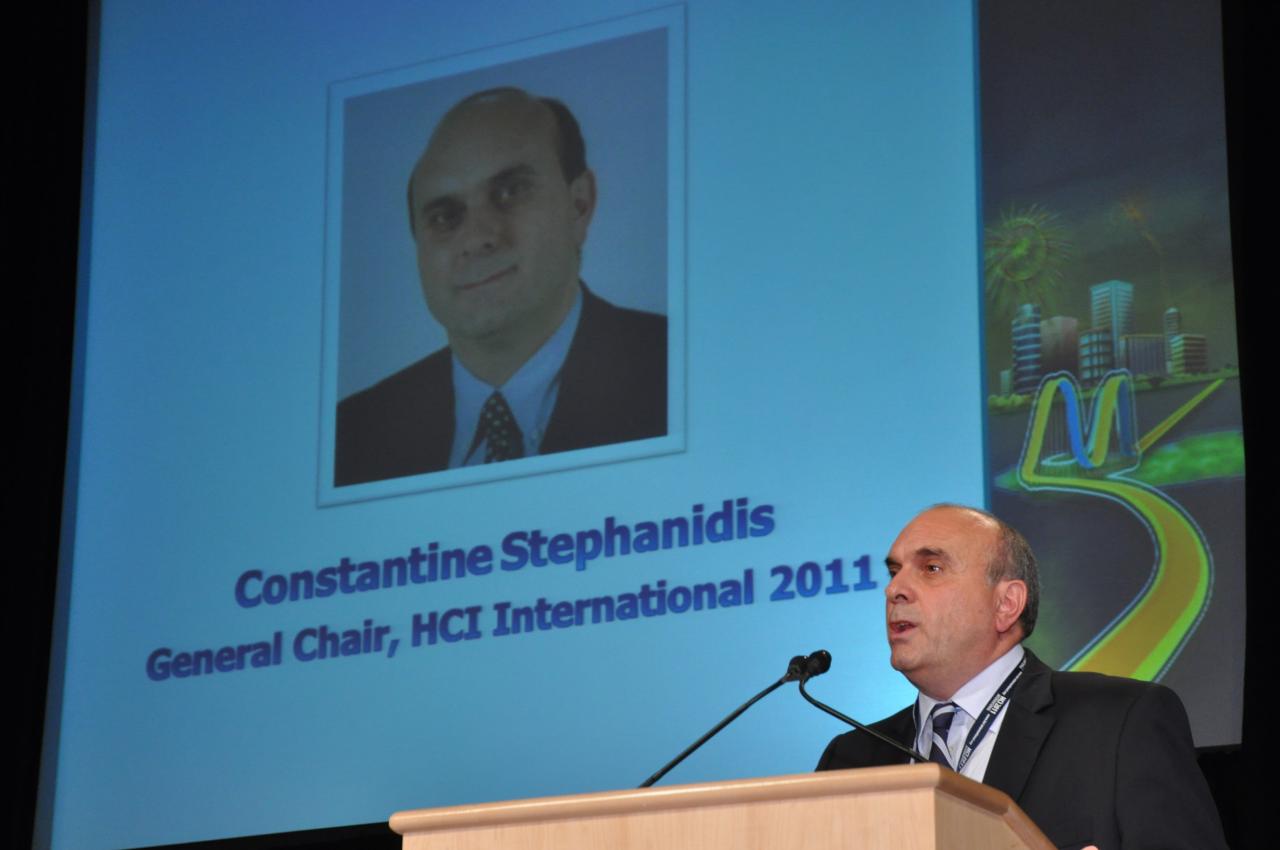 Prof. Constantine Stephanidis, General Chair of HCII 2011