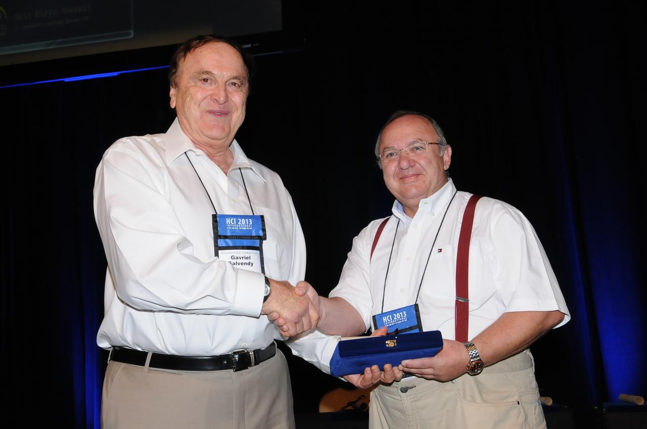 Best Paper Award for the 7th International Conference on Universal Access in Human-Computer Interaction
